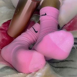 Nike Everyday Custom Pink Crew Socks